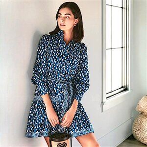 Lilly Pulitzer Drena Woven Shirtdress in Starlight Navy NWT - Size 10